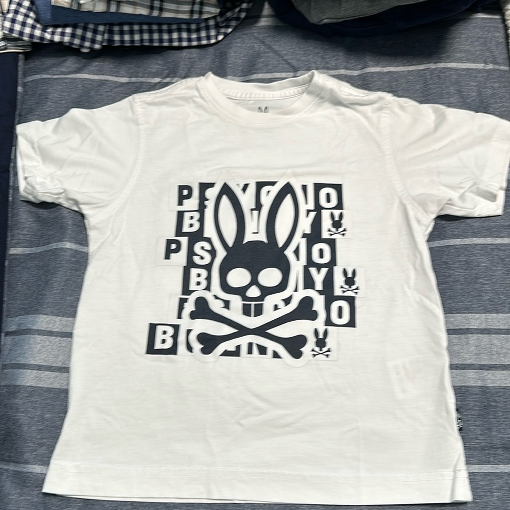 Boys white Psycho Bunny tshirt